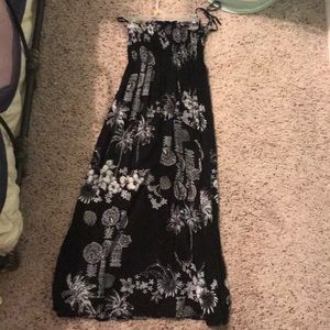 Strapless beach dress